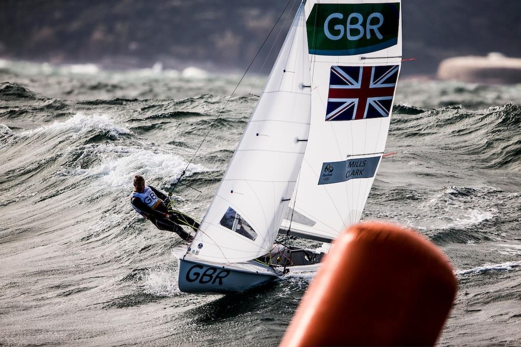 Hannah Mills & Saskia Clark during the Rio 2016 Olympic Sailing Competition © Sailing Energy/World Sailing